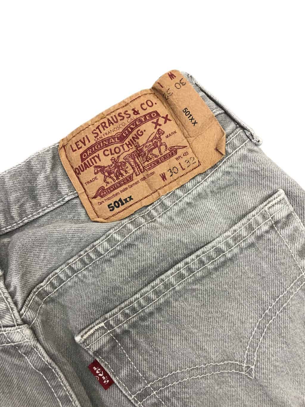 1990s vintage rare Levis 501xx jeans in light grey denim - W28 x L30 - St  Cyr Vintage