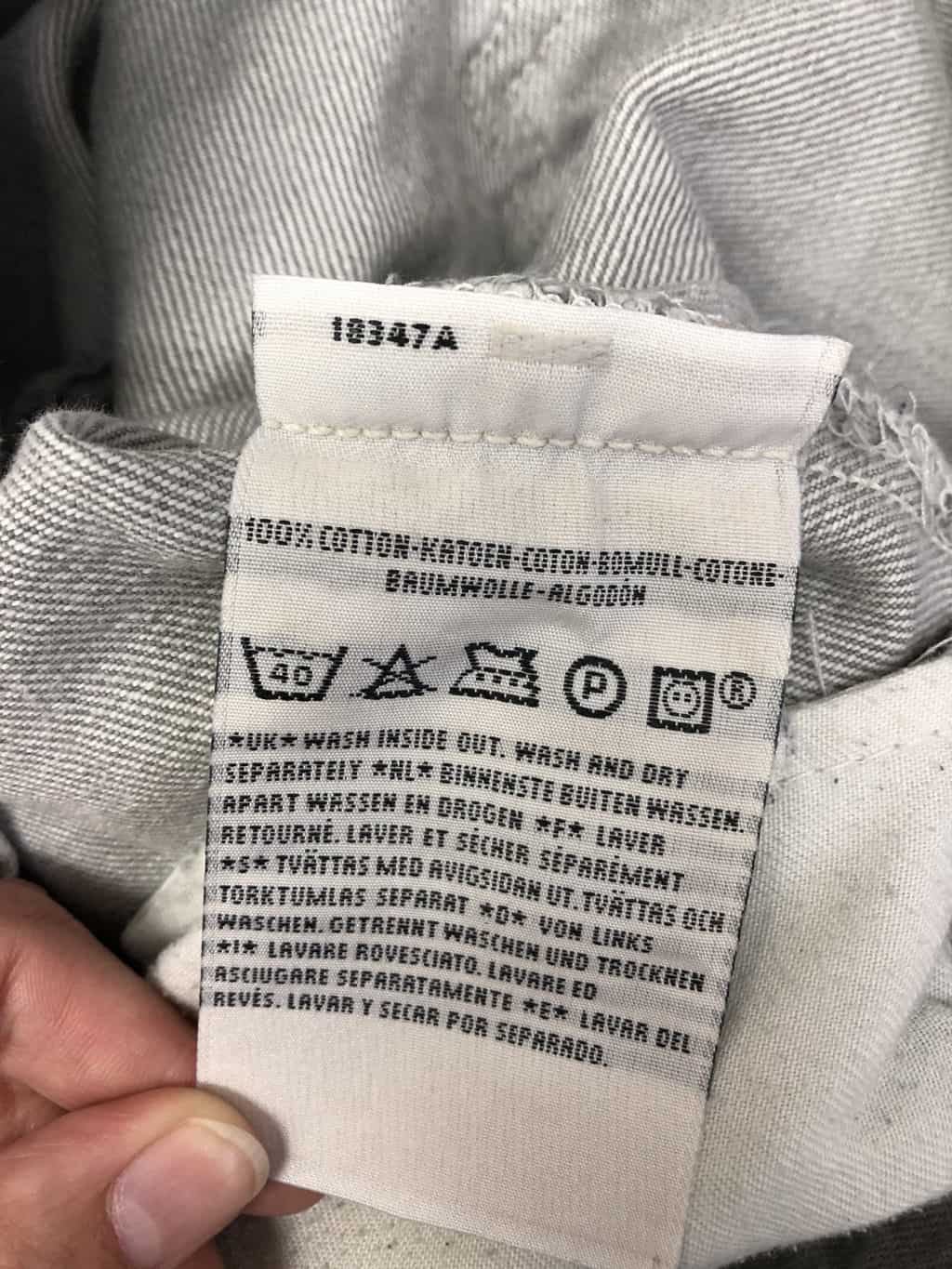 1990s vintage rare Levis 501xx jeans in light grey denim - W28 x L30 - Image 8