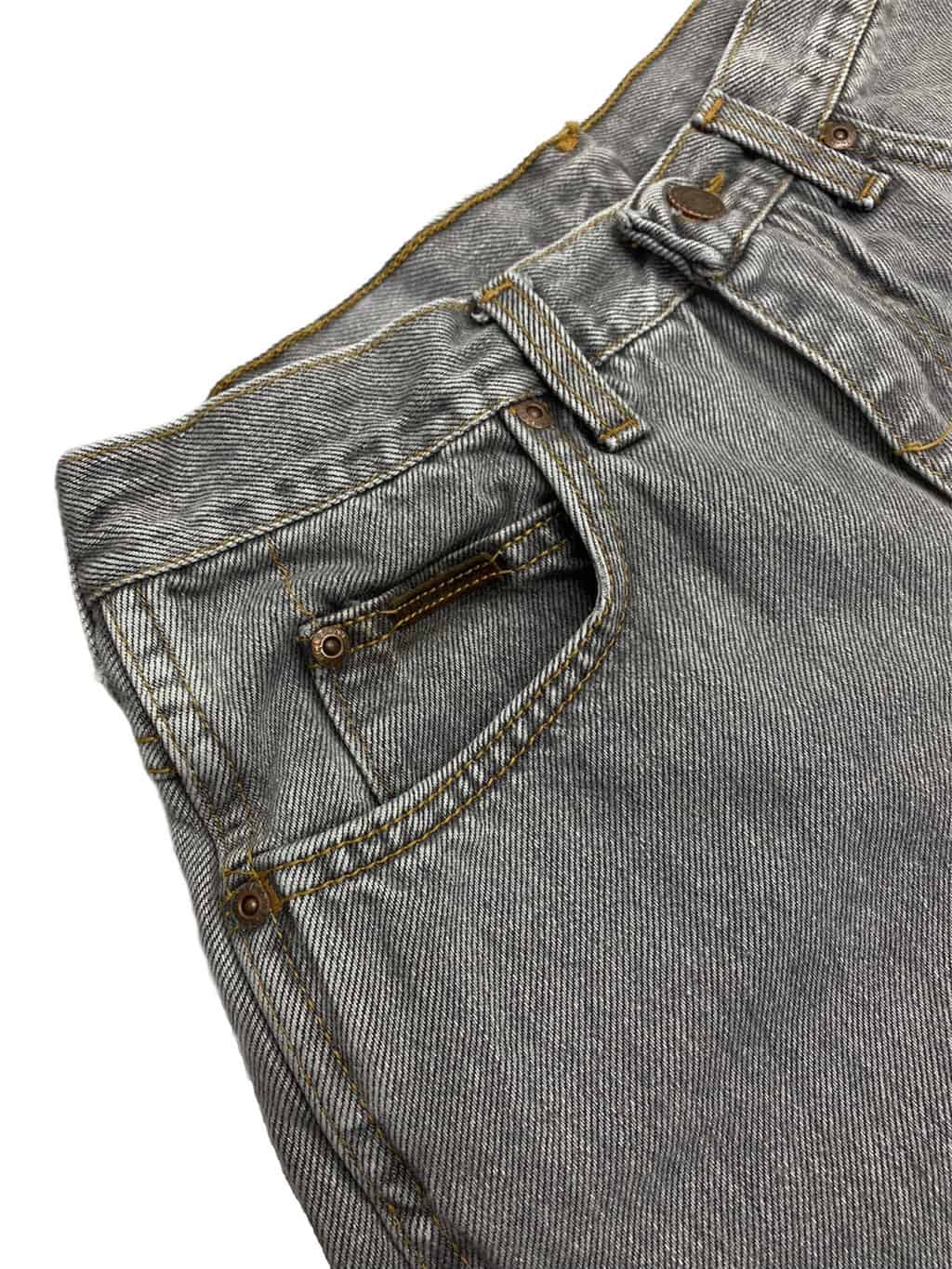 90s Vintage Wrangler Indiana jeans in grey, UK made, deadstock - W29 x L32 - Image 5