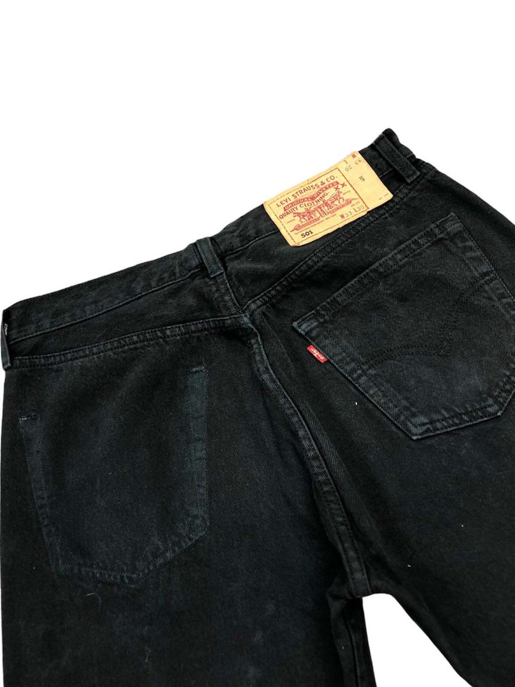 90s vintage Levis 501 jeans in black-grey, grunge denim - W31 x L30 - St  Cyr Vintage