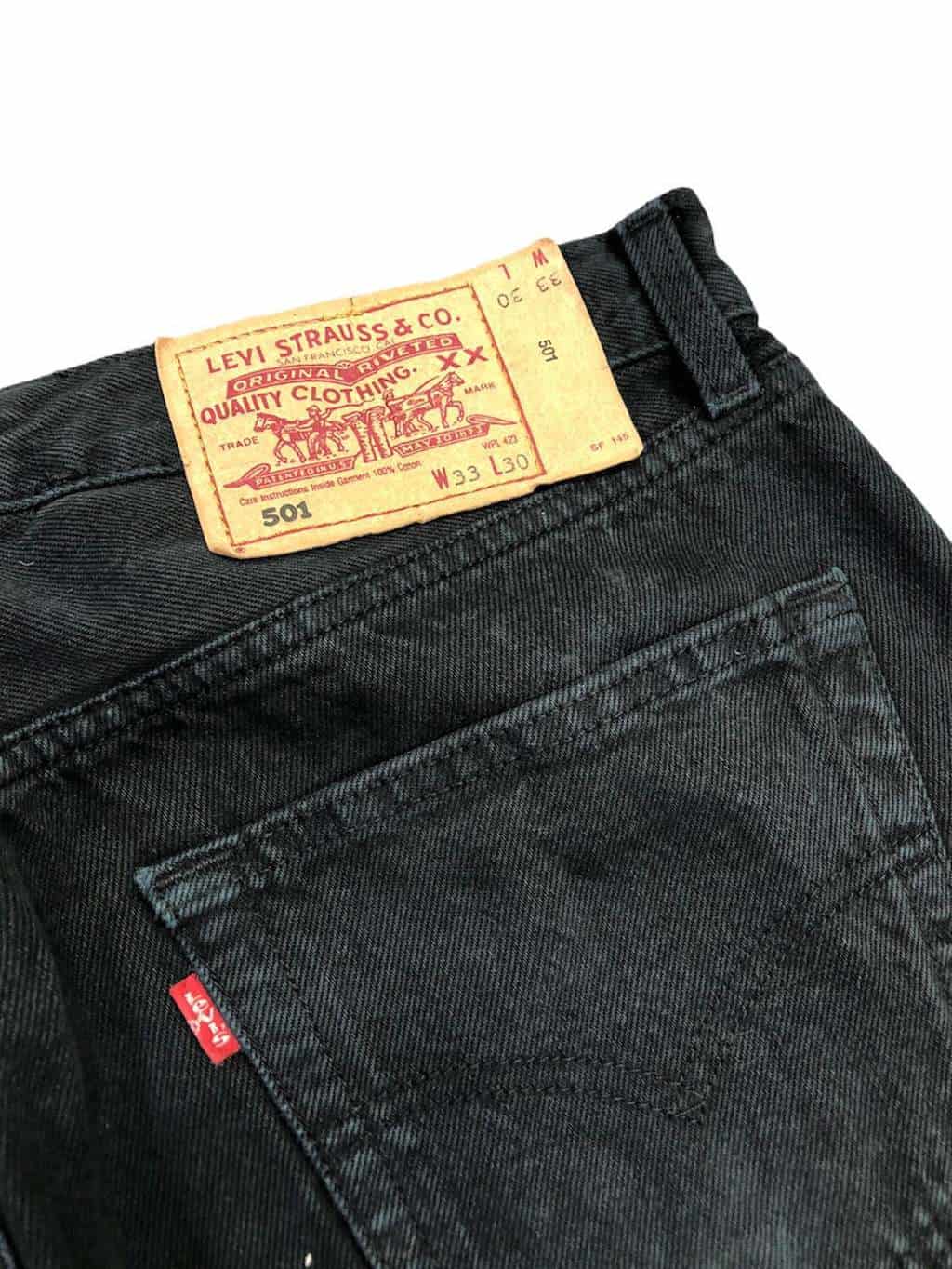 90s vintage Levis 501 jeans in black-grey, grunge denim - W31 x L30 - St  Cyr Vintage