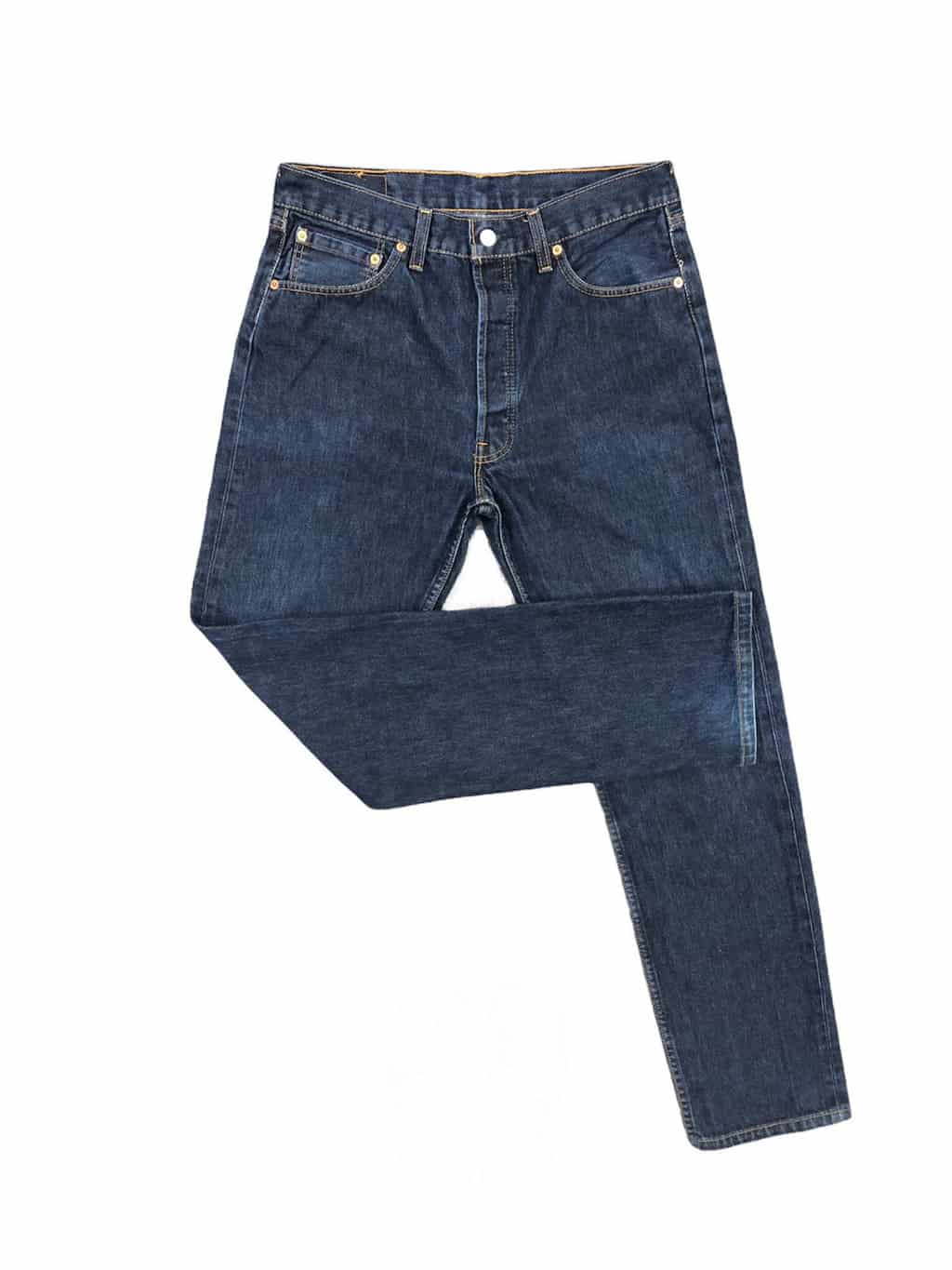 Y2K Dark Blue 501 Levis Jeans - W32 X L33 - St Cyr Vintage
