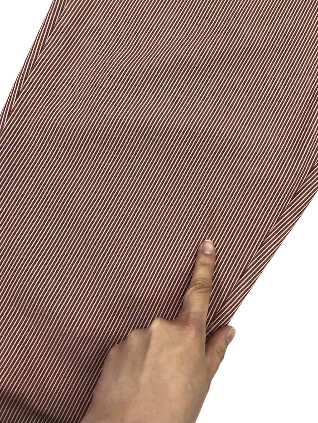 Candy striped mom trousers with tapered legs red and white - W28 x L29 - Image 8