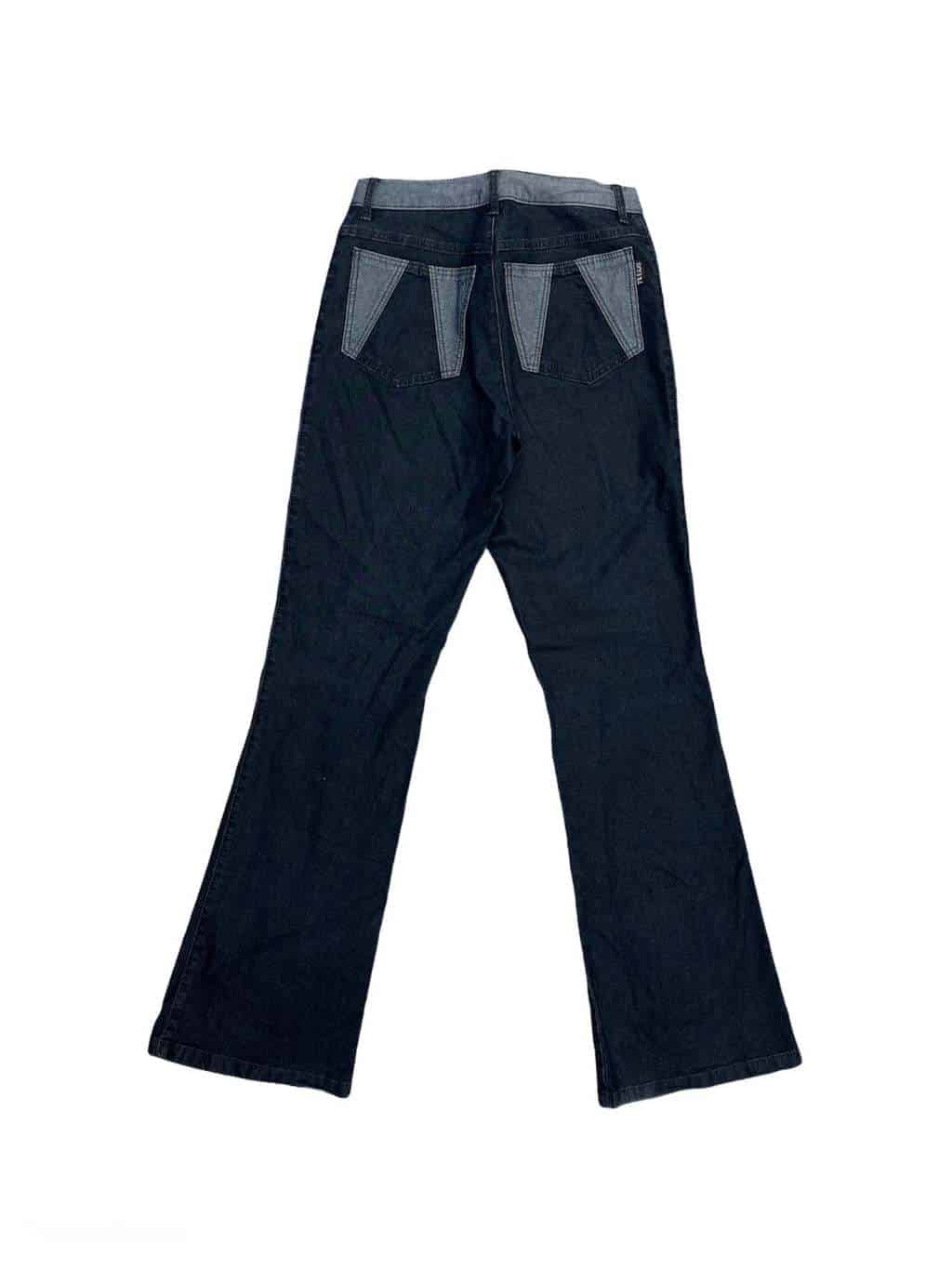 Vintage 90s tweans flare jeans in dark wash - W26 X L32 - Image 4