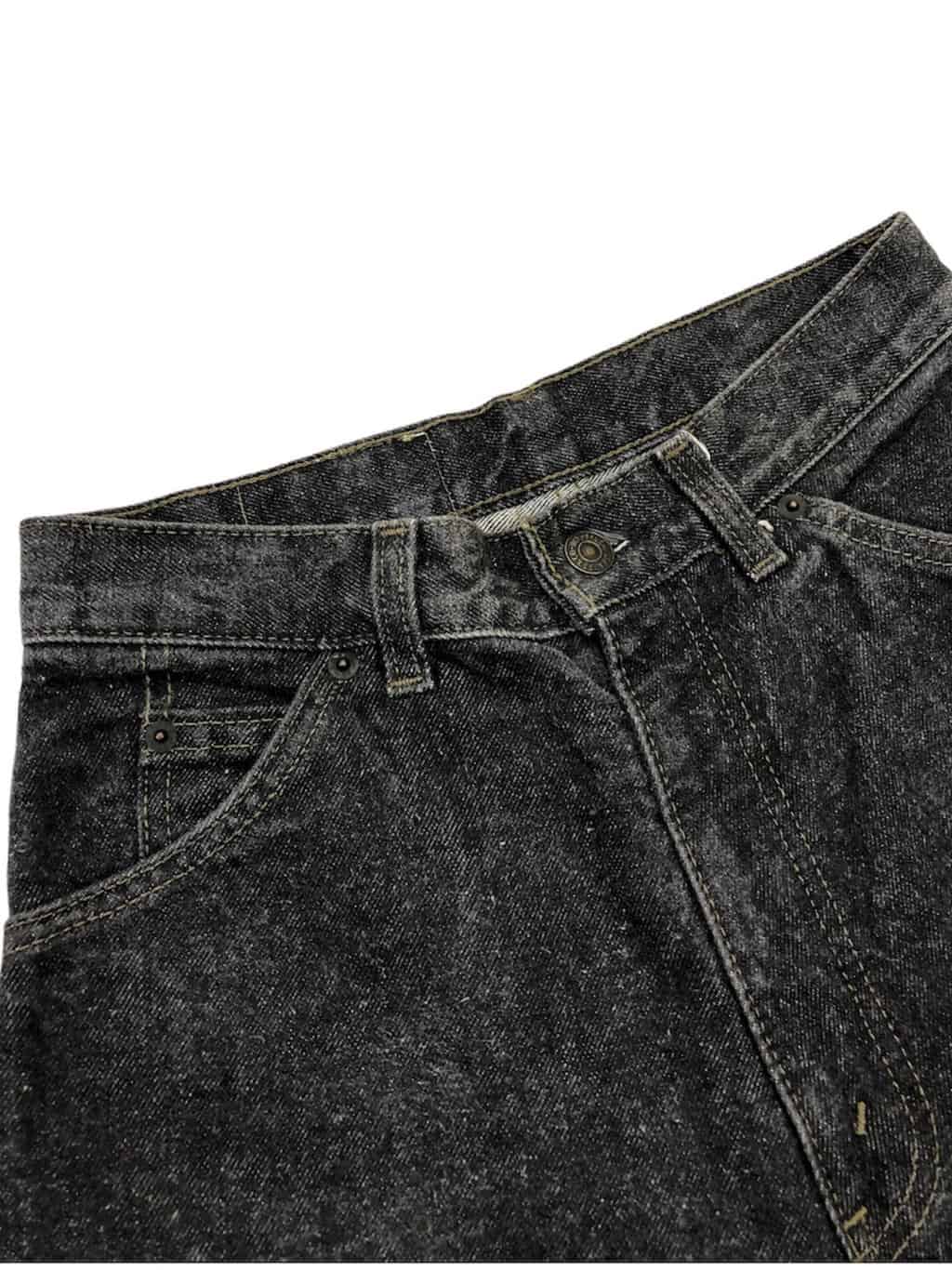 80s vintage rare 961 Levis women's jeans in charcoal grey silver tab - W26 x L32 - Image 2