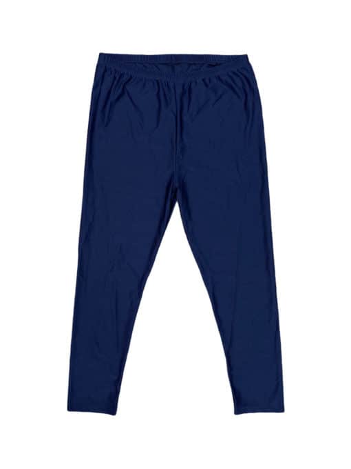 80s / 90s  Vintage Women's Shiny Navy Blue Leggings - L
