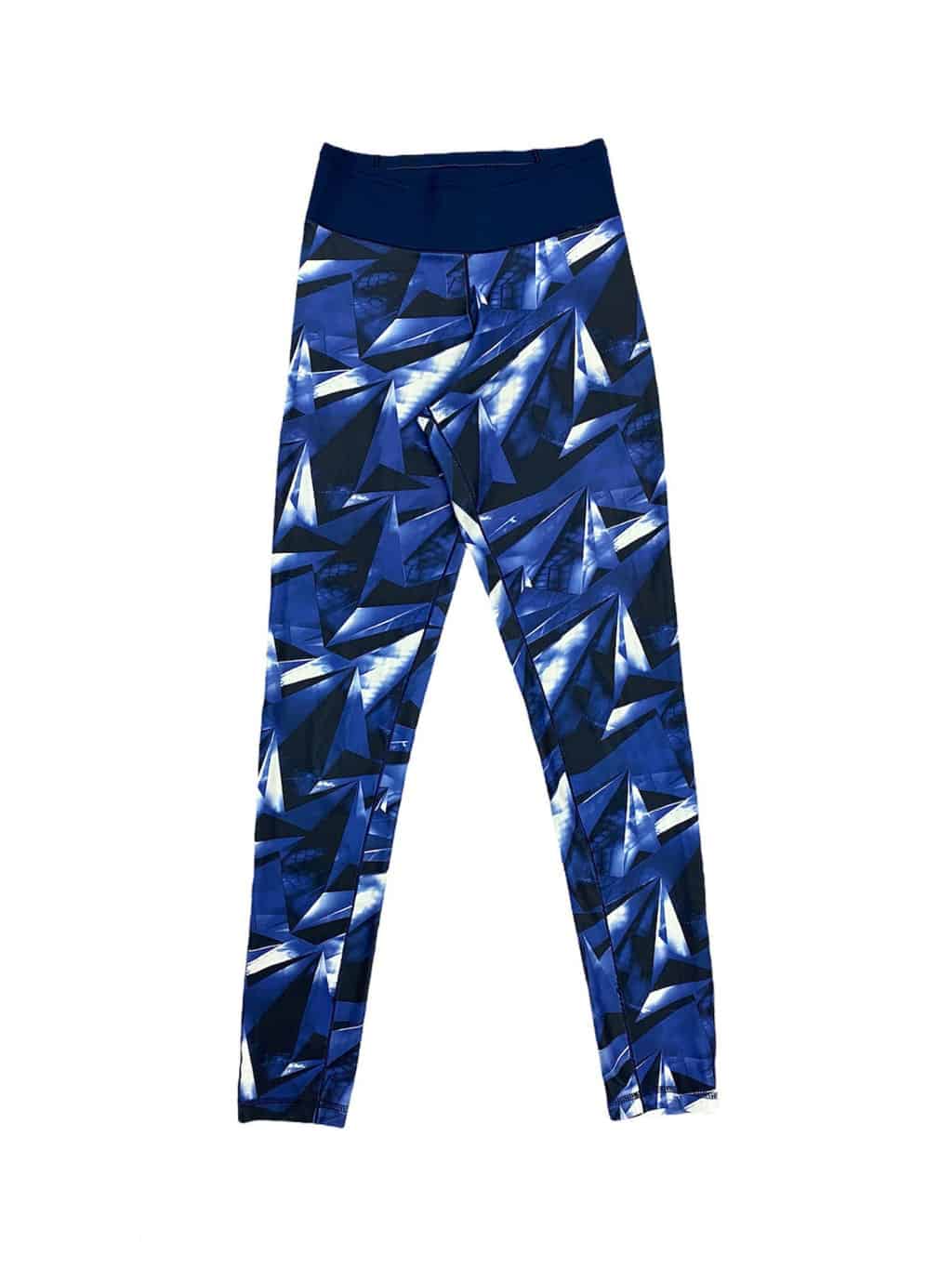 Women's Adidas Climalite Sports Leggings with Geometric Abstract