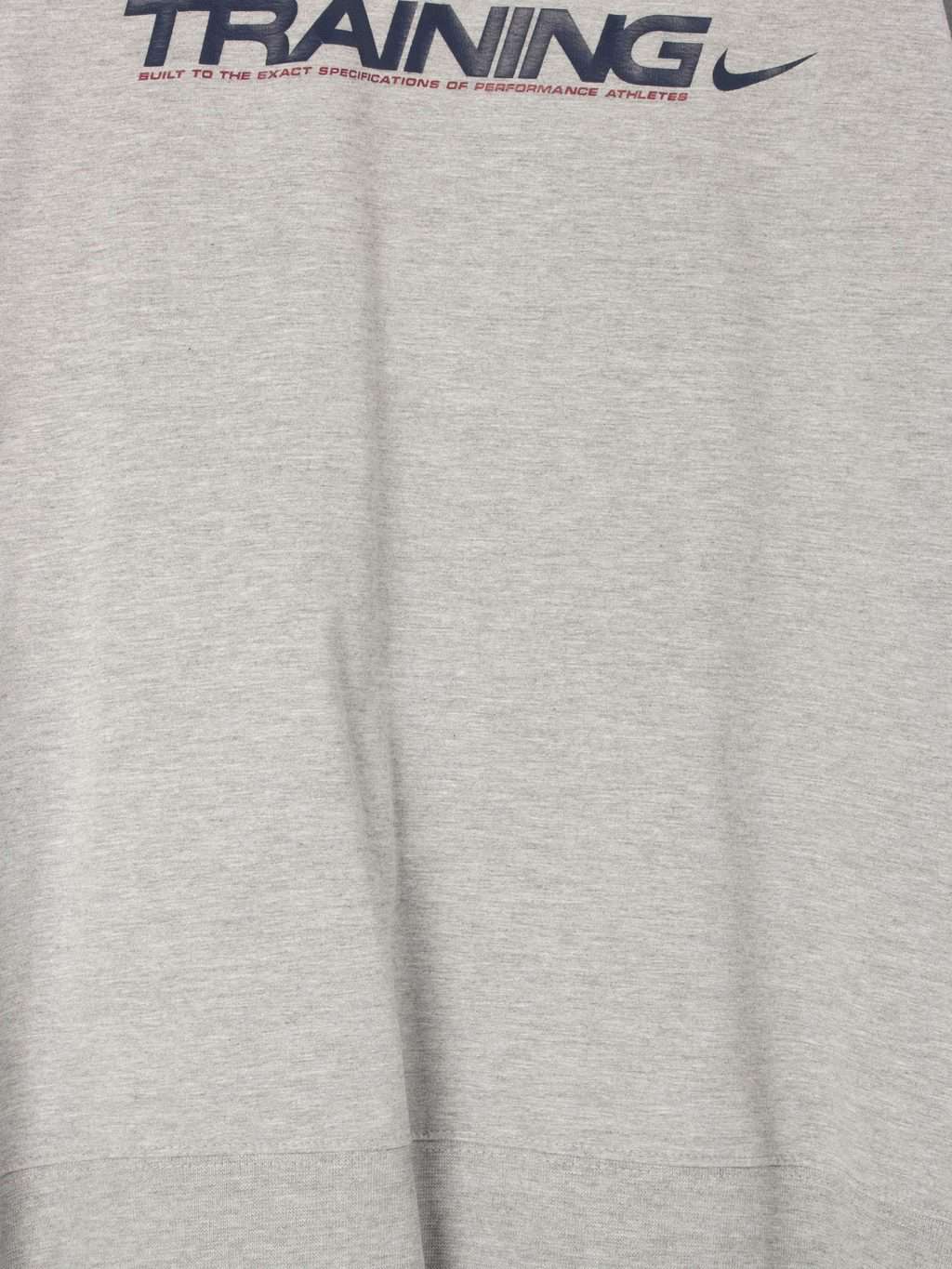 Mens grey Dri-Fit Nike training round neck pullover top sweatshirt - L - Image 2