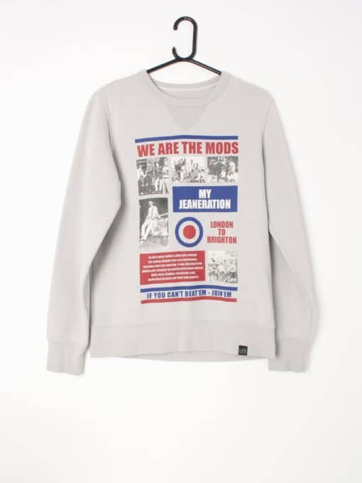 Lee round neck sweatshirt with graphic front detail - M