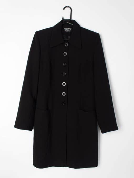 Womens vintage Alberto Cicciolli tailored jacket with collar and button fastening - M / L