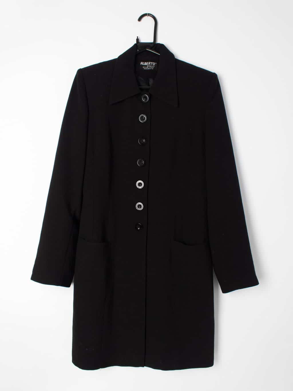 Womens vintage Alberto Cicciolli tailored jacket with collar and button fastening - M / L