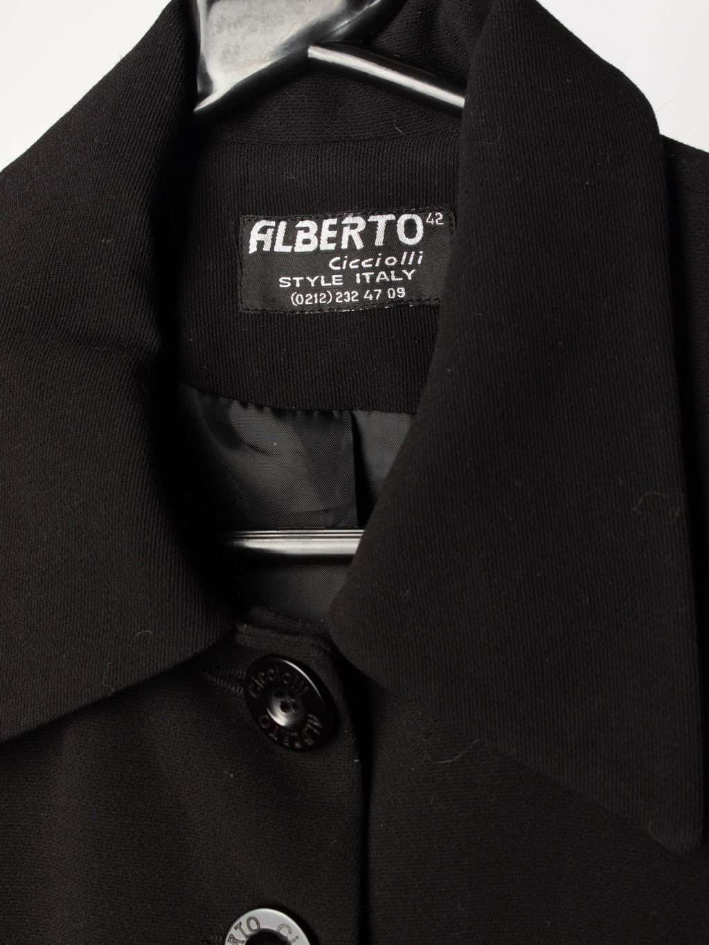 Womens vintage Alberto Cicciolli tailored jacket with collar and button fastening - M / L - Image 2