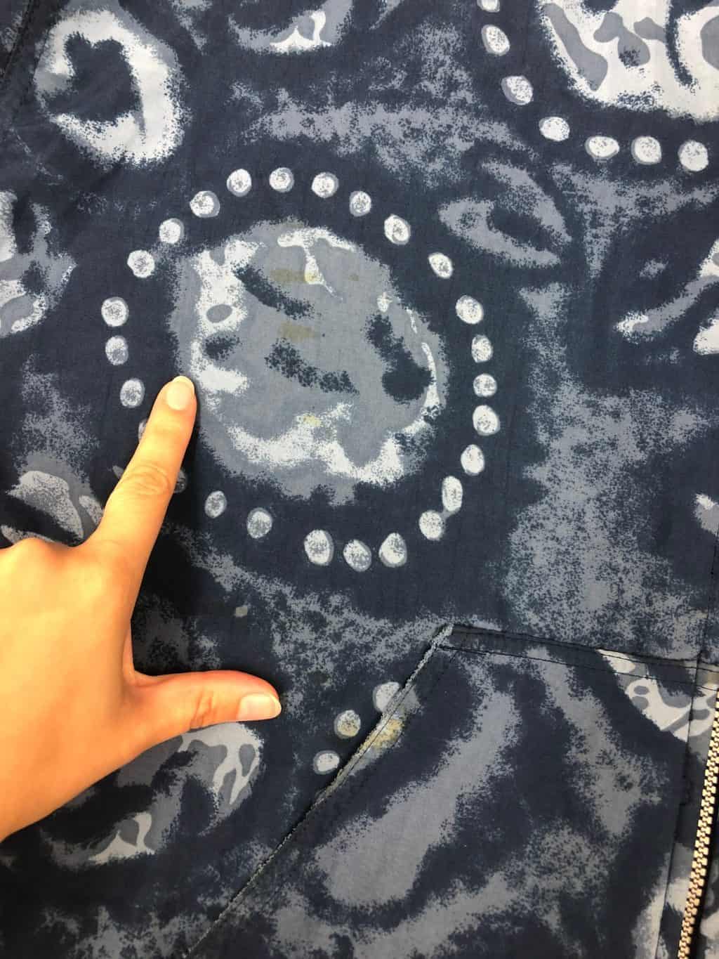 90s Unisex hooded reversible windbreaker jacket with full zipper and towelled lining - L / XL - Image 4