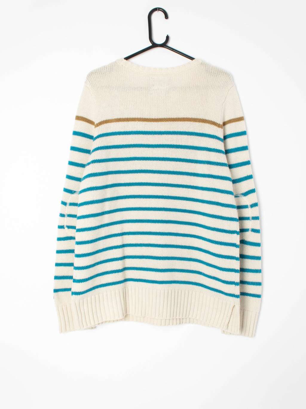 Mens The North Face striped crewneck pullover - Large - Image 4