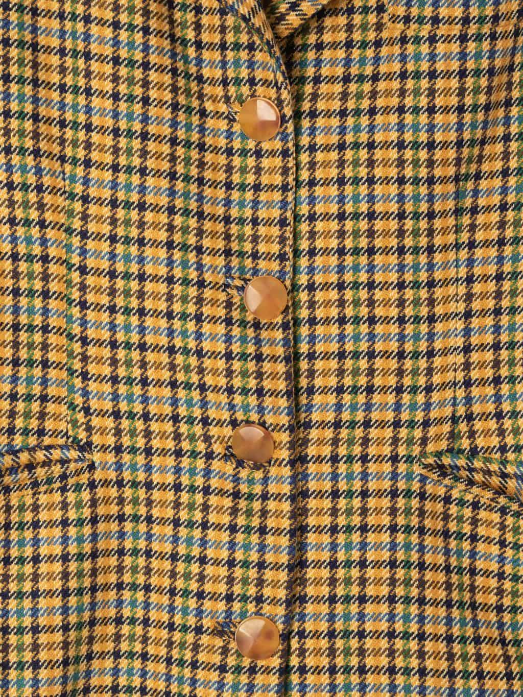 Women's vintage Loro Piana 100% cashmere blazer style plaid jacket c.1990 - Medium - Image 2