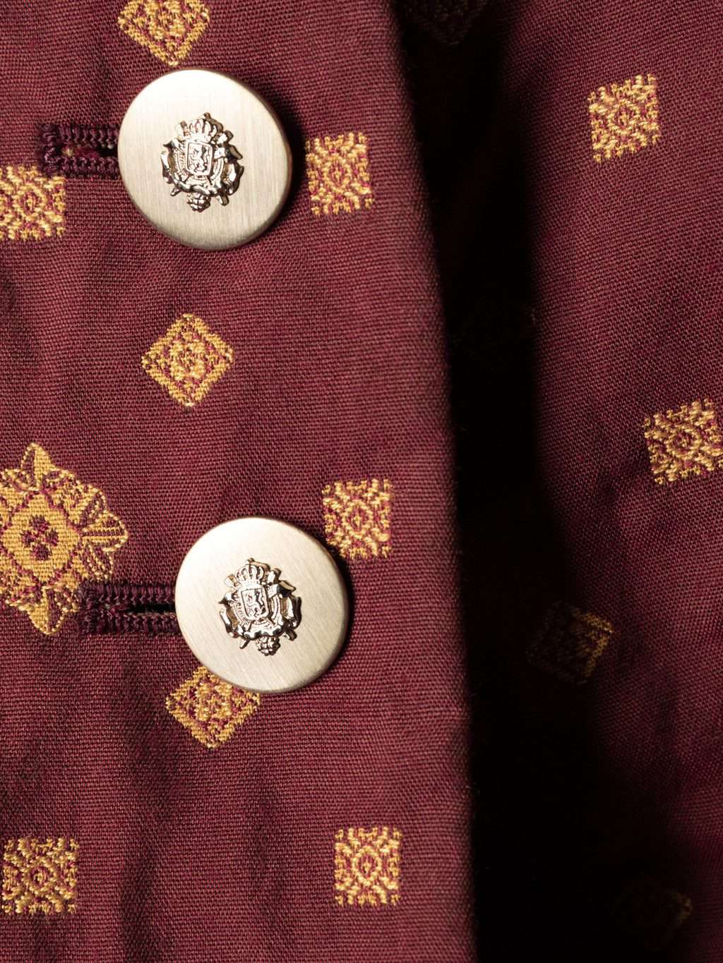 Womens vintage Aquascutum of London fitted jacket with embroidered pattern - Small / Medium - Image 4