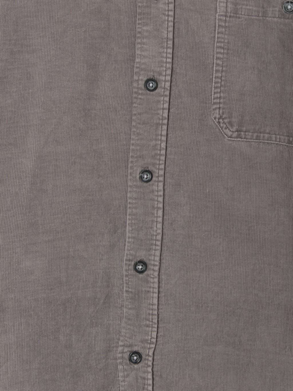 Mens vintage Camargue plain grey cord shirt - Large - Image 2