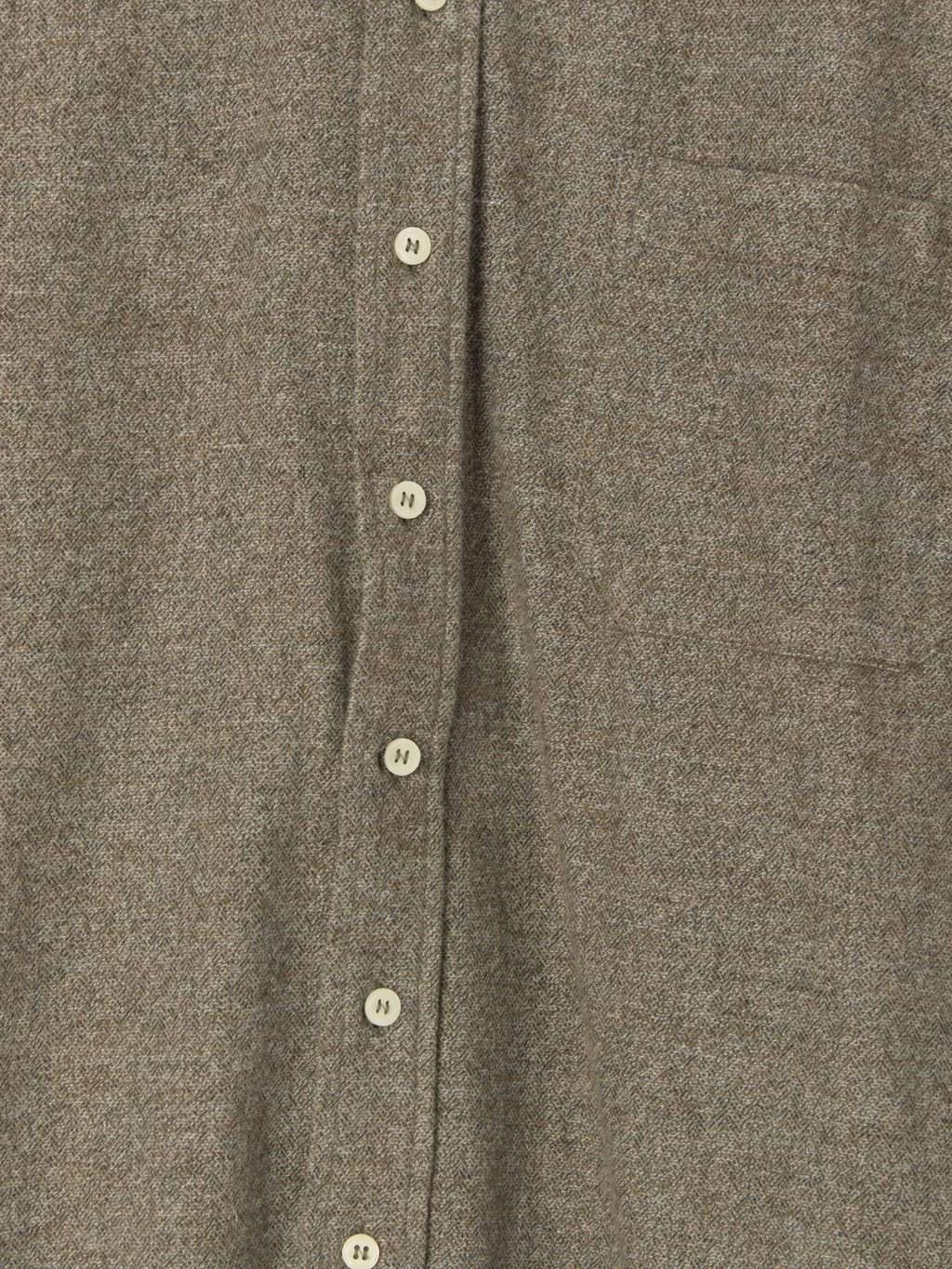 Mens vintage soft cotton shirt mottled khaki green / beige - Large / XL - Image 3