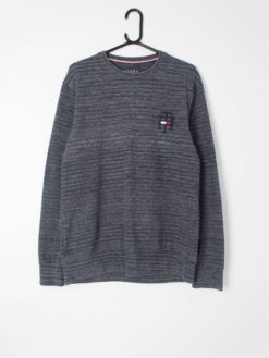 Tommy Hilfiger sweatshirt knitted navy blue white - Medium