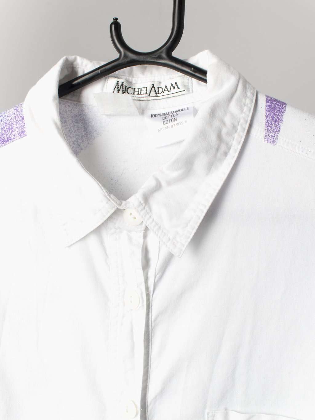 Womens vintage 90s Hollywood blouse shirt by Michel Adam Fashion TV classic cars - XL - Image 4