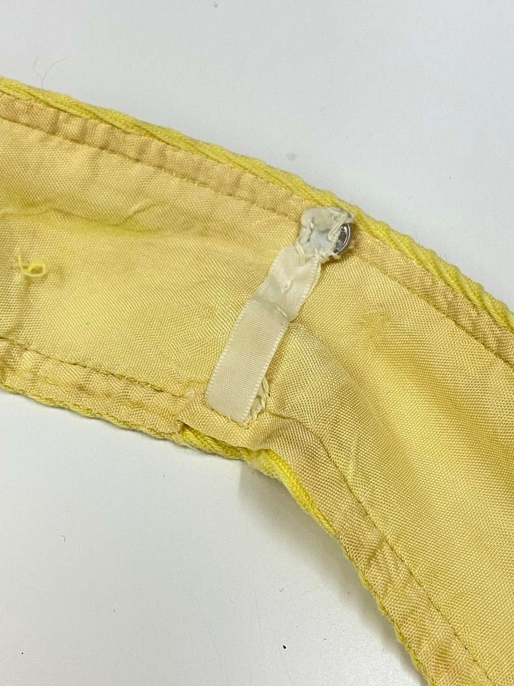 1960s bright yellow vintage dress with button details - UK 12 - Image 5