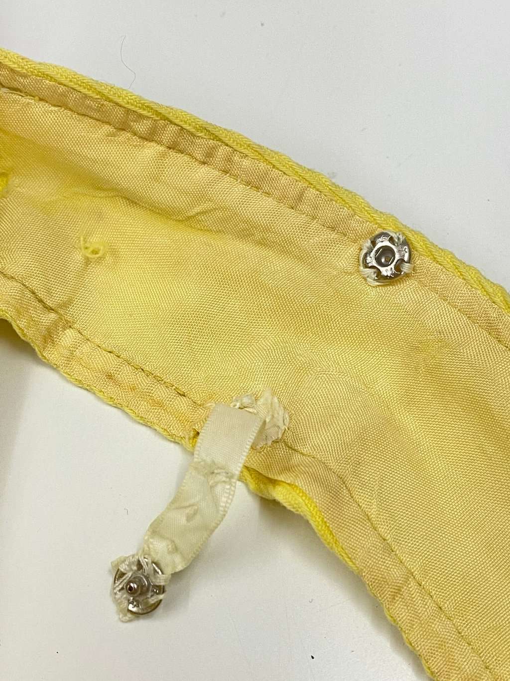 1960s bright yellow vintage dress with button details - UK 12 - Image 6