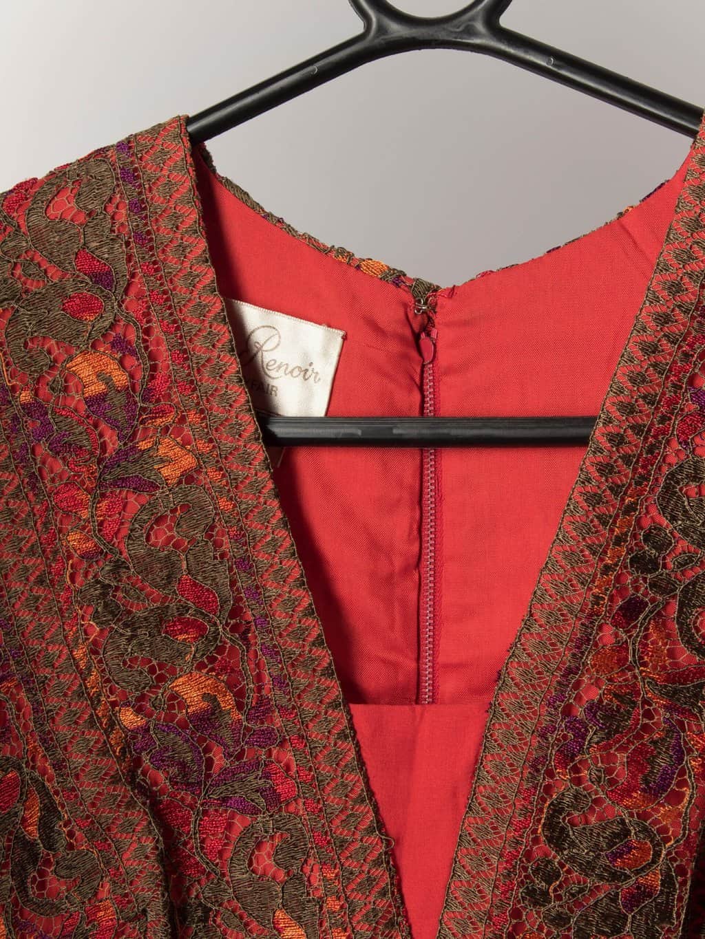 Vintage 1960s Paula Renoir of Mayfair maxi dress - UK 10 / 12 - Image 2