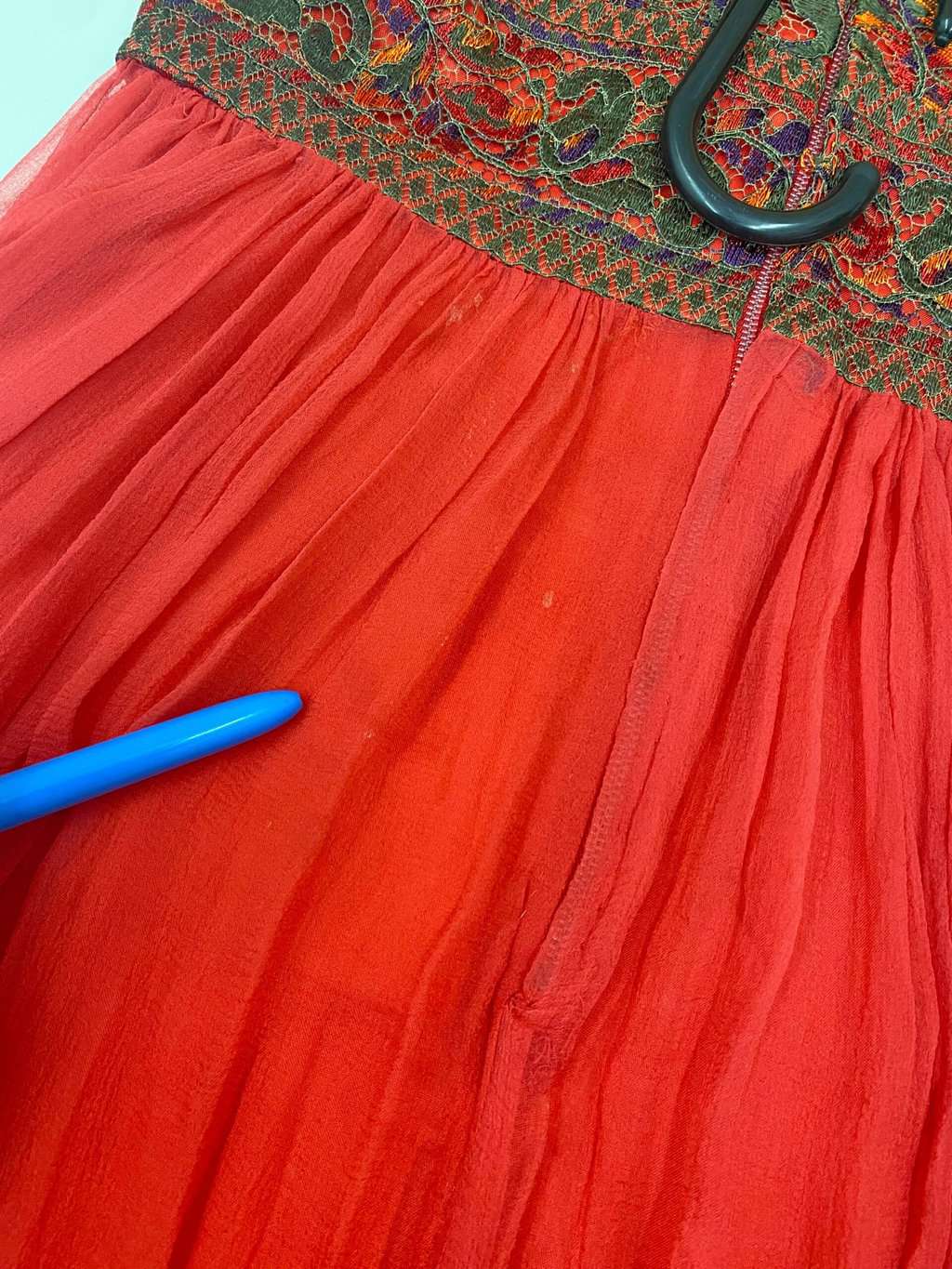 Vintage 1960s Paula Renoir of Mayfair maxi dress - UK 10 / 12 - Image 5