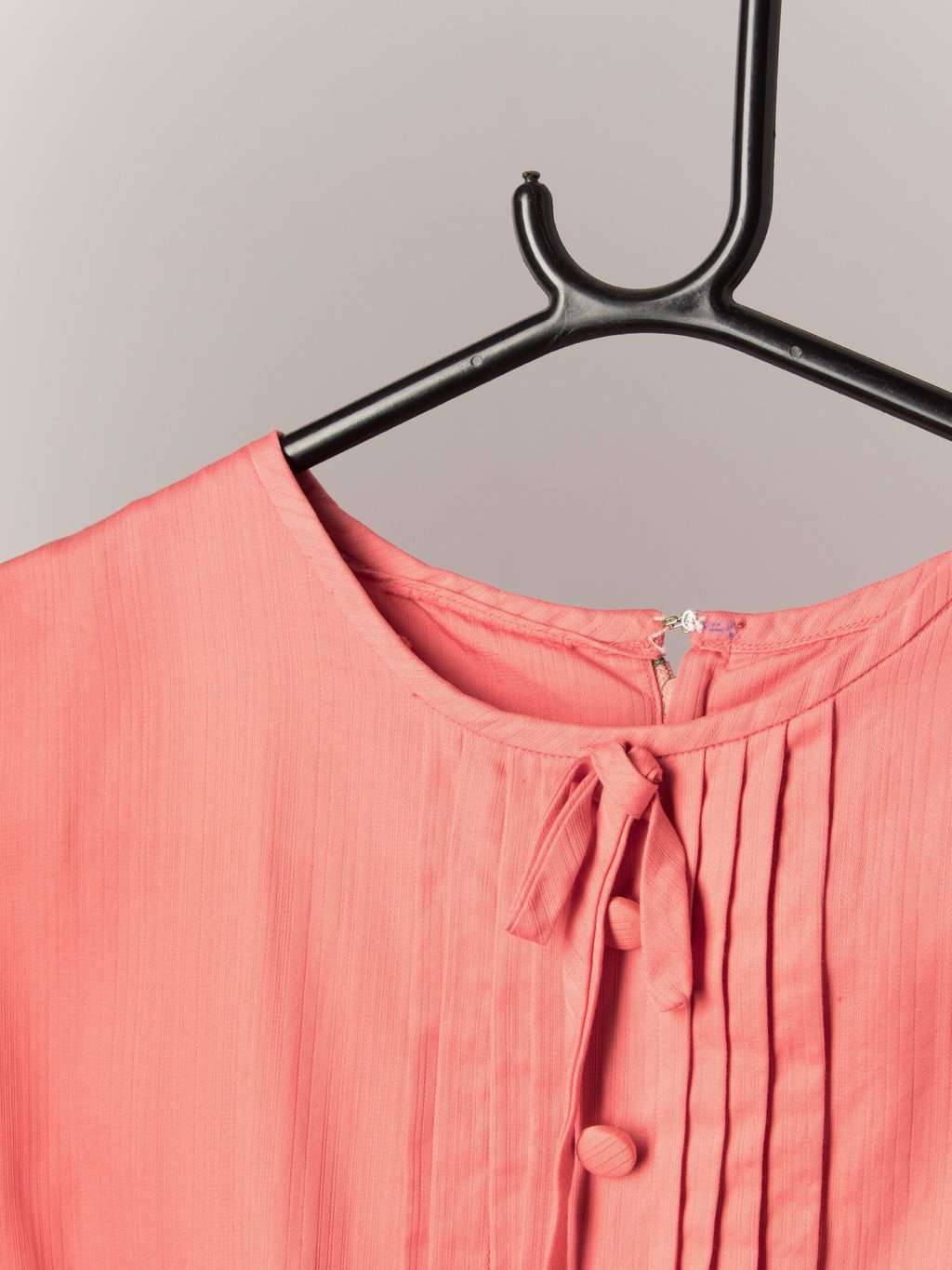 Vintage 1960s St Michael dress in salmon pink - UK 12 - Image 3