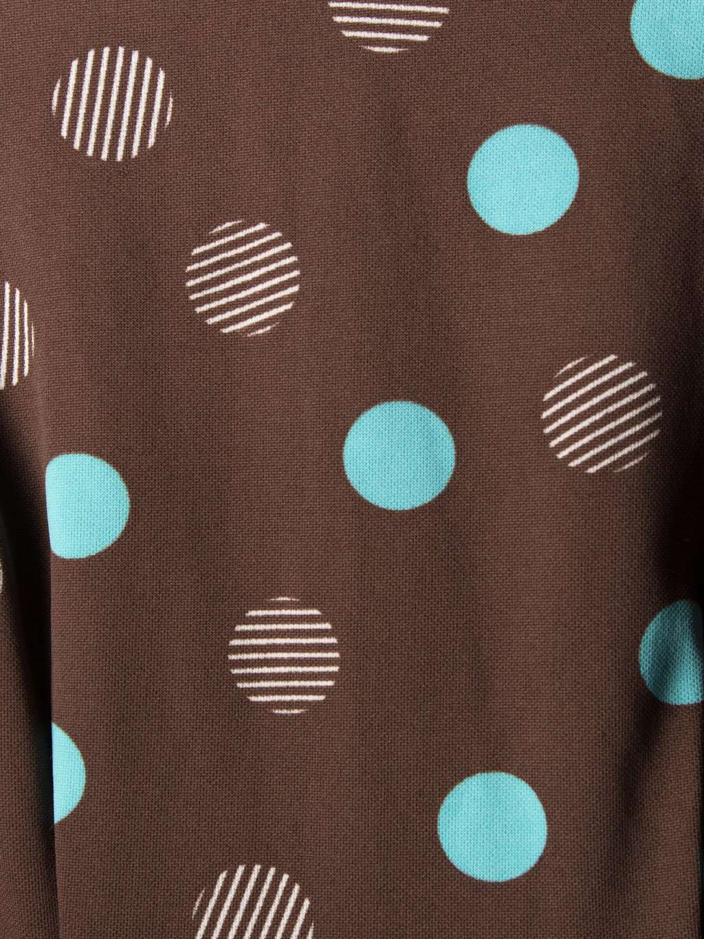 Vintage 1970s polka dot sleeveless maxi dress with mock neck - UK 12 - Image 4