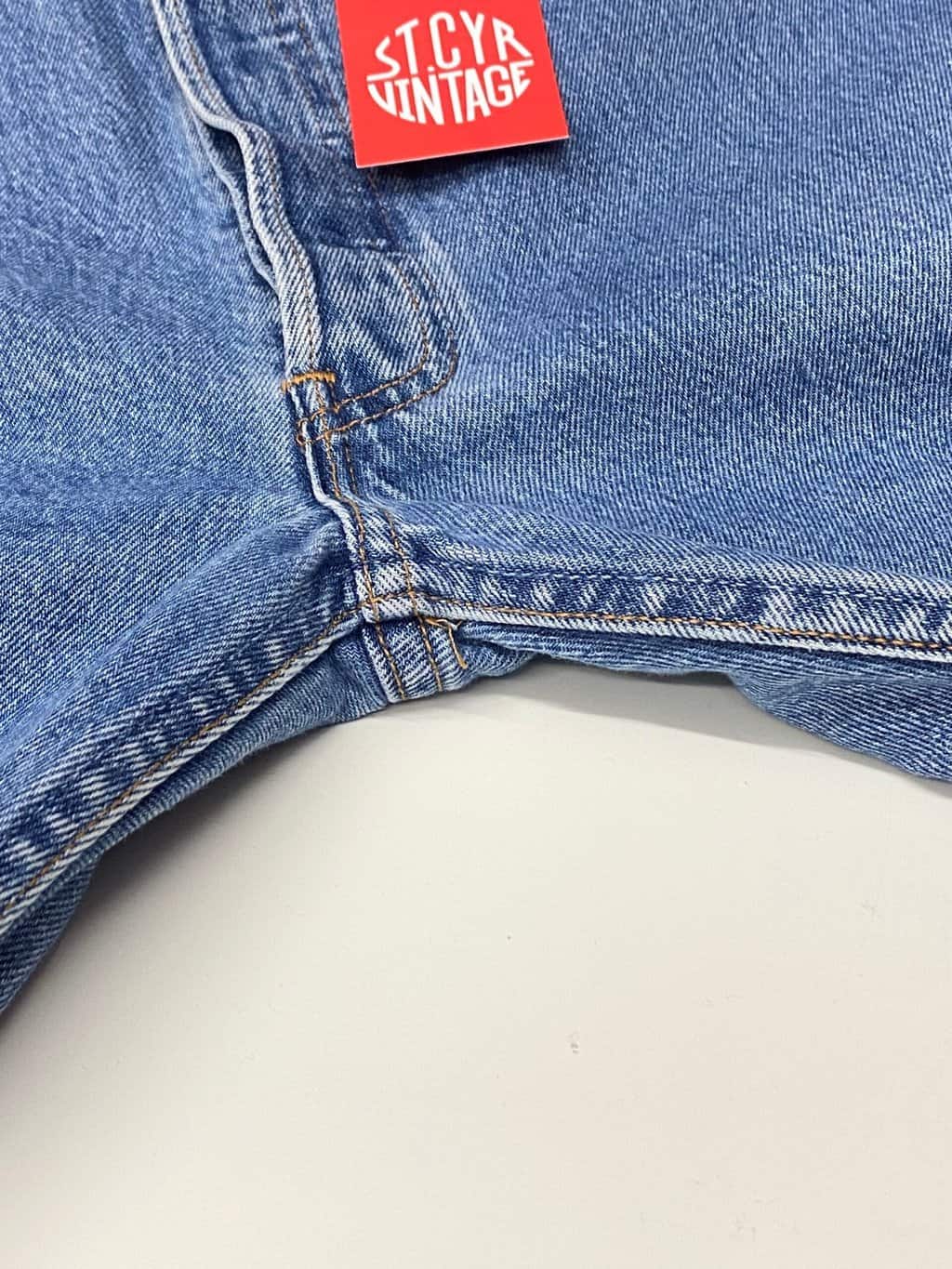90s vintage Levis 501 jeans USA made blue stonewash with red tab