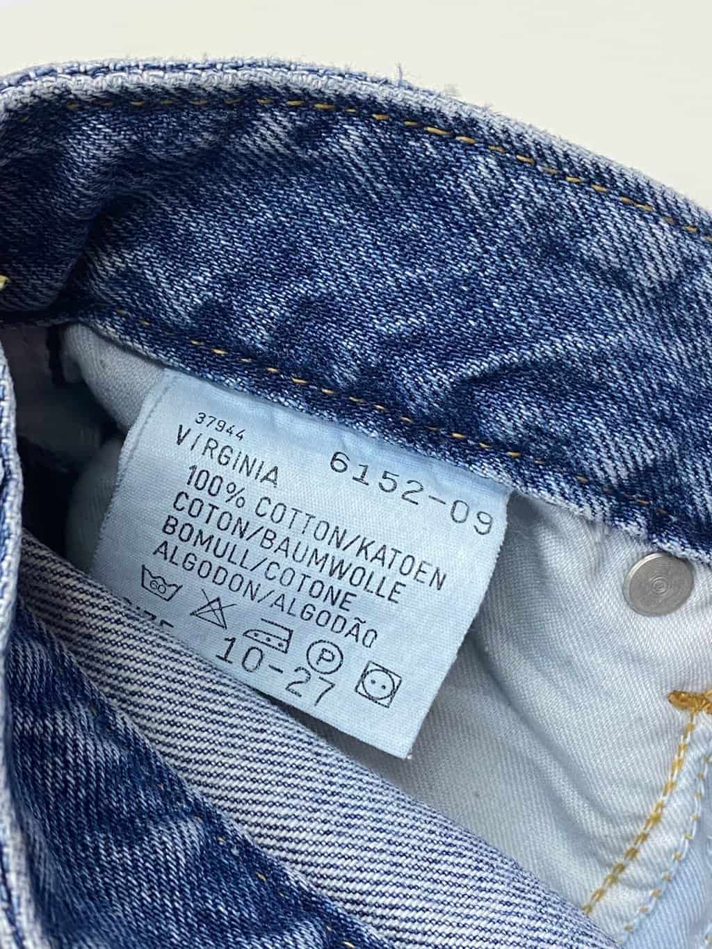 Vintage Lee Virginia jeans made in Ireland blue stonewash - W25 x L27 - Image 7