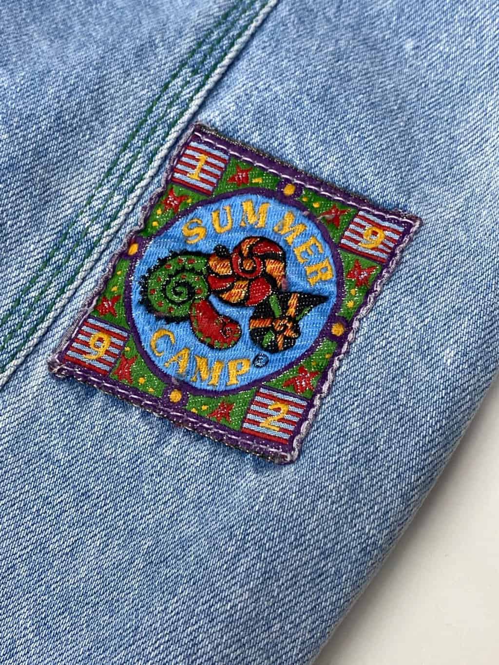 Womens pale blue vintage jeans 24 x 28 with elastic waist circa 1990 - Image 5