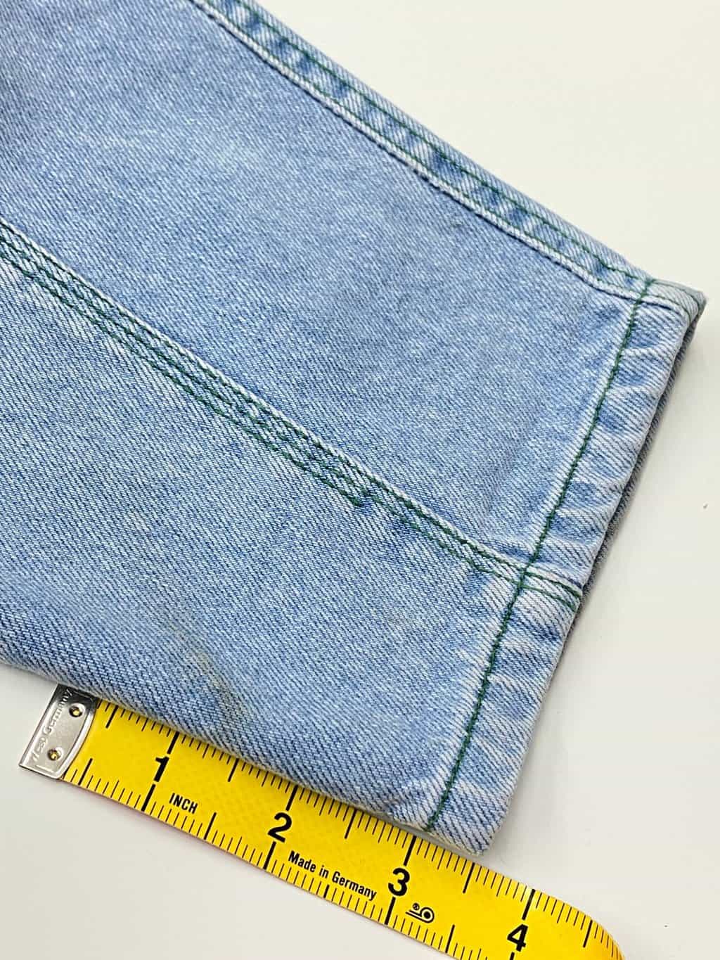 Womens pale blue vintage jeans 24 x 28 with elastic waist circa 1990 - Image 7