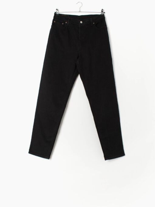 Womens vintage Levis 550 jeans 31 x 33 black relaxed fit red tab tapered leg