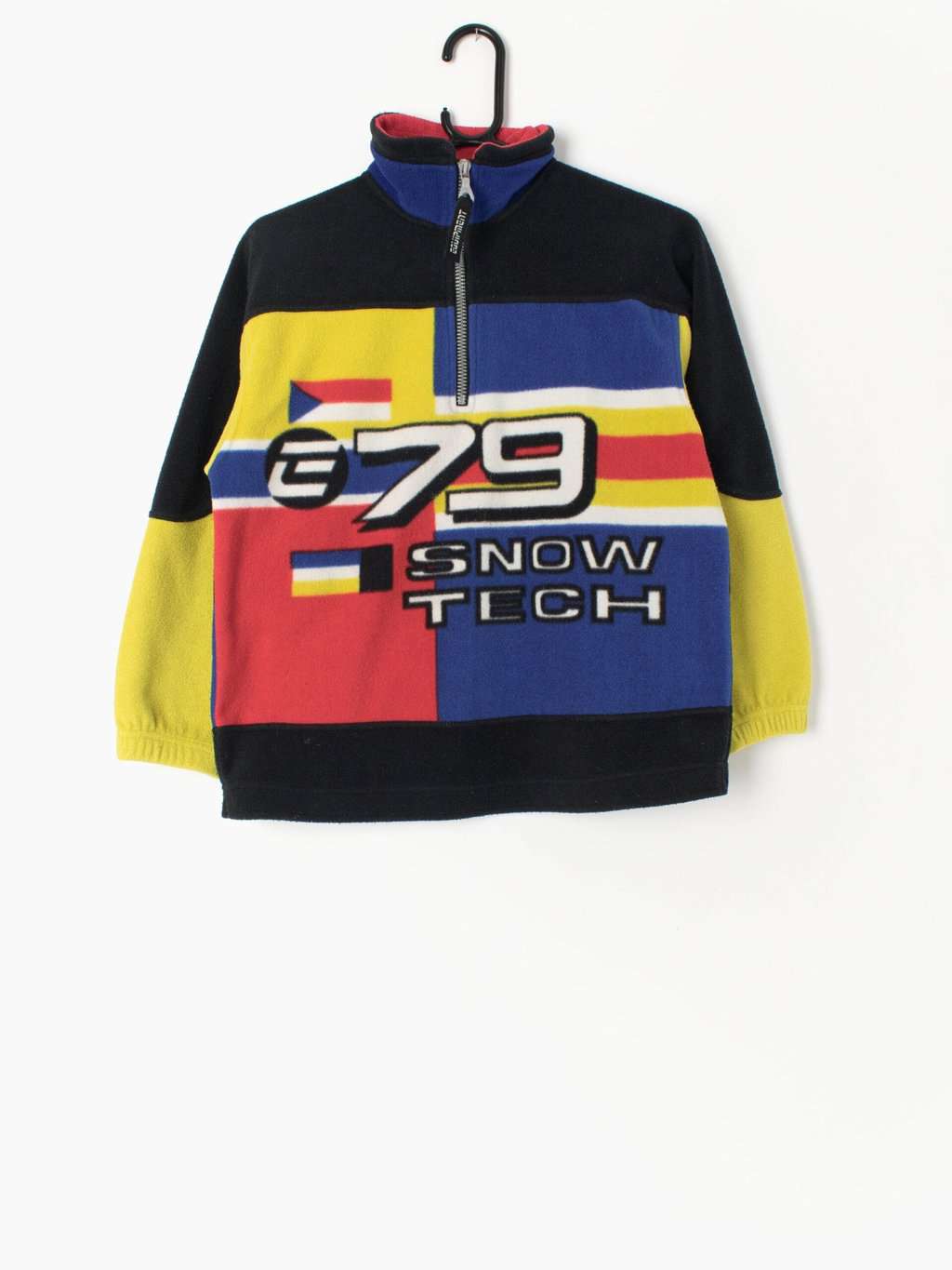 Boys vintage 1/4 zip colourful fleece in primary colours - Boys age 13-16