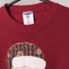 Vintage Christmas Novelty Sweatshirt With Father Christmas With Sparkly Beard Made In Usa Medium Large 3