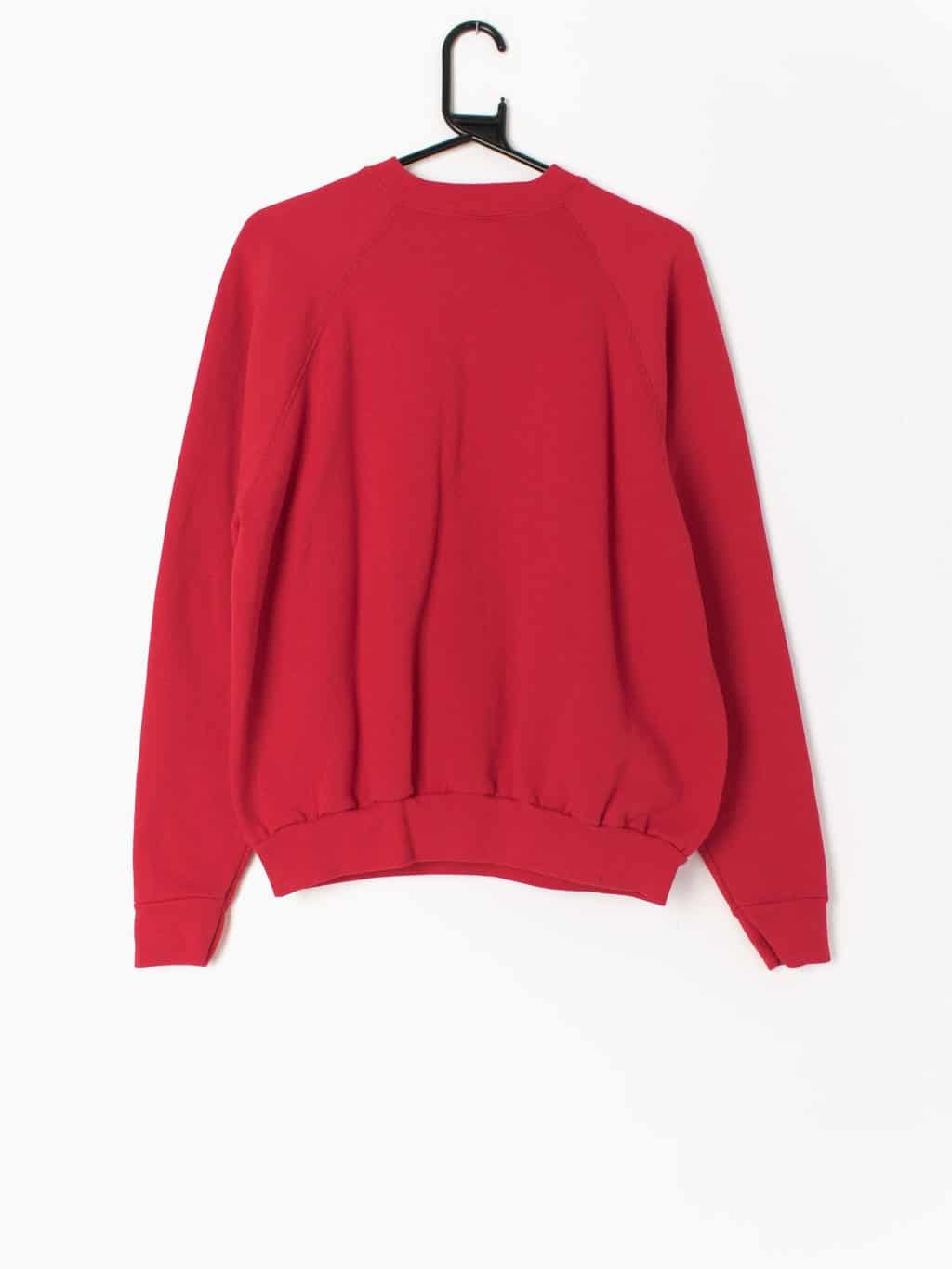 Vintage Christmas Novelty Sweatshirt With Hand Cut Christmas Tree Design Made In Usa Medium Large 4