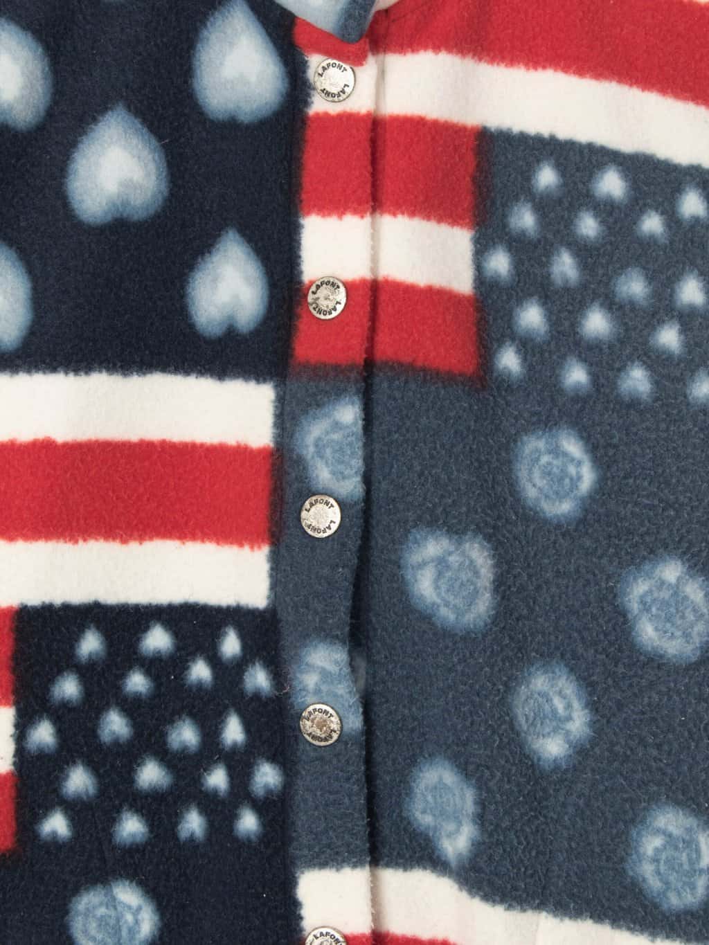 Vintage stars and stripes USA fleece vest waistcoat - Small / Medium - Image 2