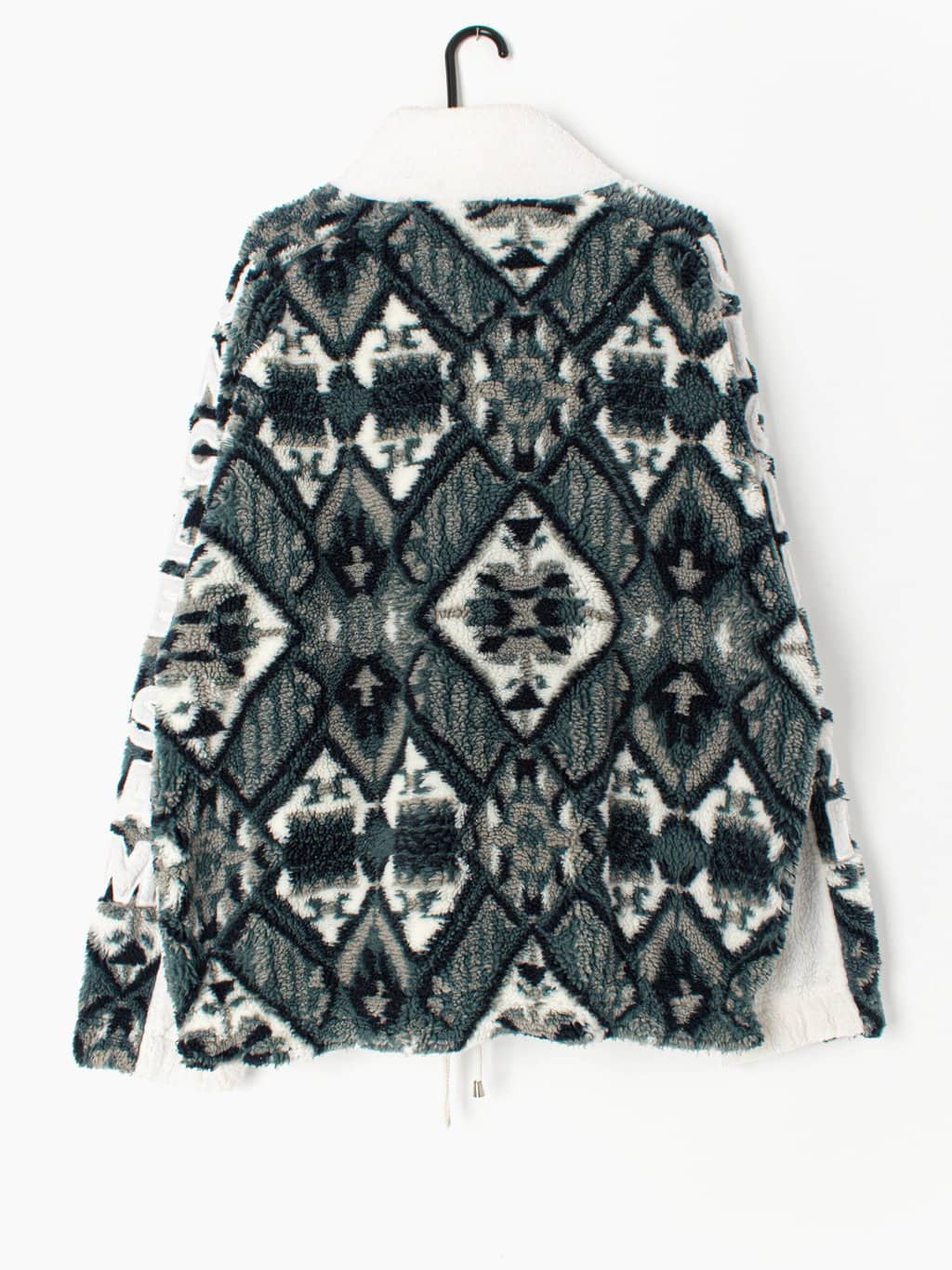 Vintage Uncle Sam fleece 1/4 Zip with amazing arm spellout and geometric aztec pattern - XL - Image 4