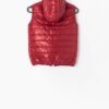 Vintage Boys Hooded Body Warmer Gilet Red Circa 1990s Age 12 3