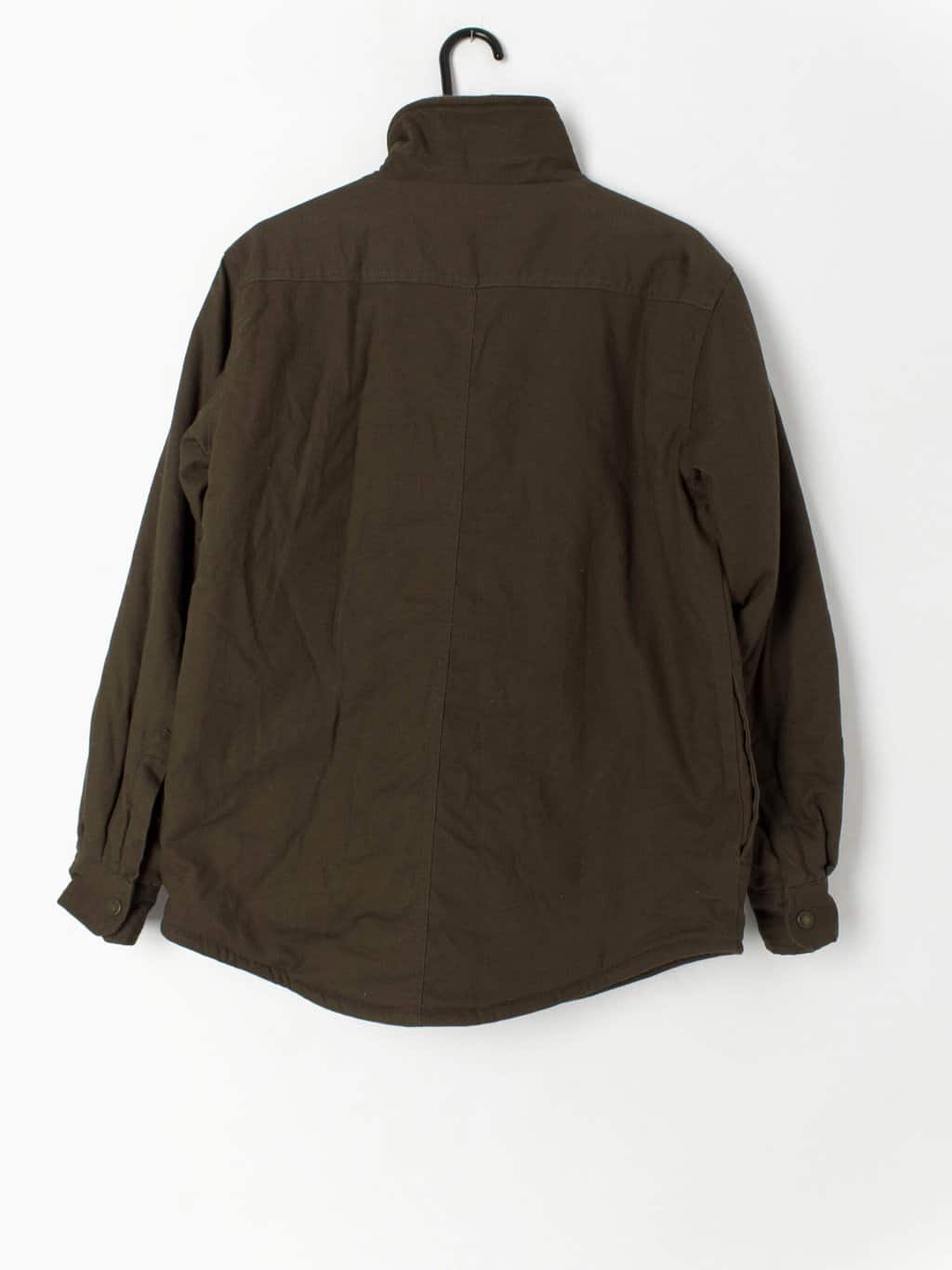 Vintage Dickies Quilted Utility Jacket Brown Cotton Workwear Small 3