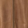 Vintage Sheepskin Jacket Tan Brown Zip Up 1970s Large 4