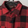 Vintage Wrangler Plaid Shirt Red Black Western Shirt Made In Usa 1980s Large 3