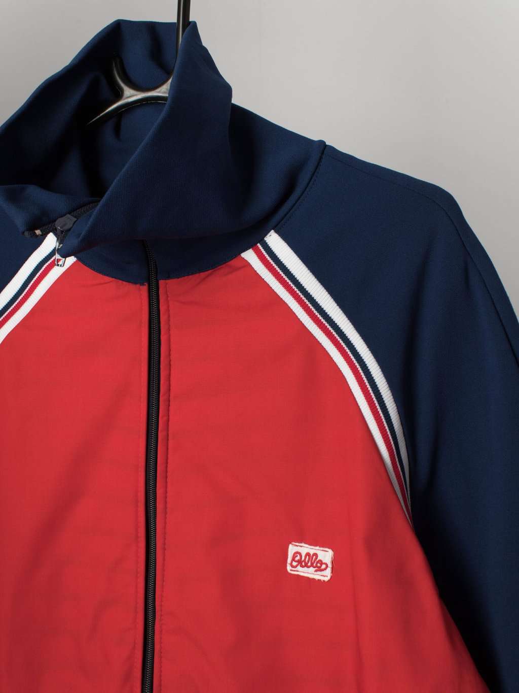 Vintage 70s Odlo Of Norway Sports Jacket In Red And Blue With Striped Lining Made In Norway Medium 3