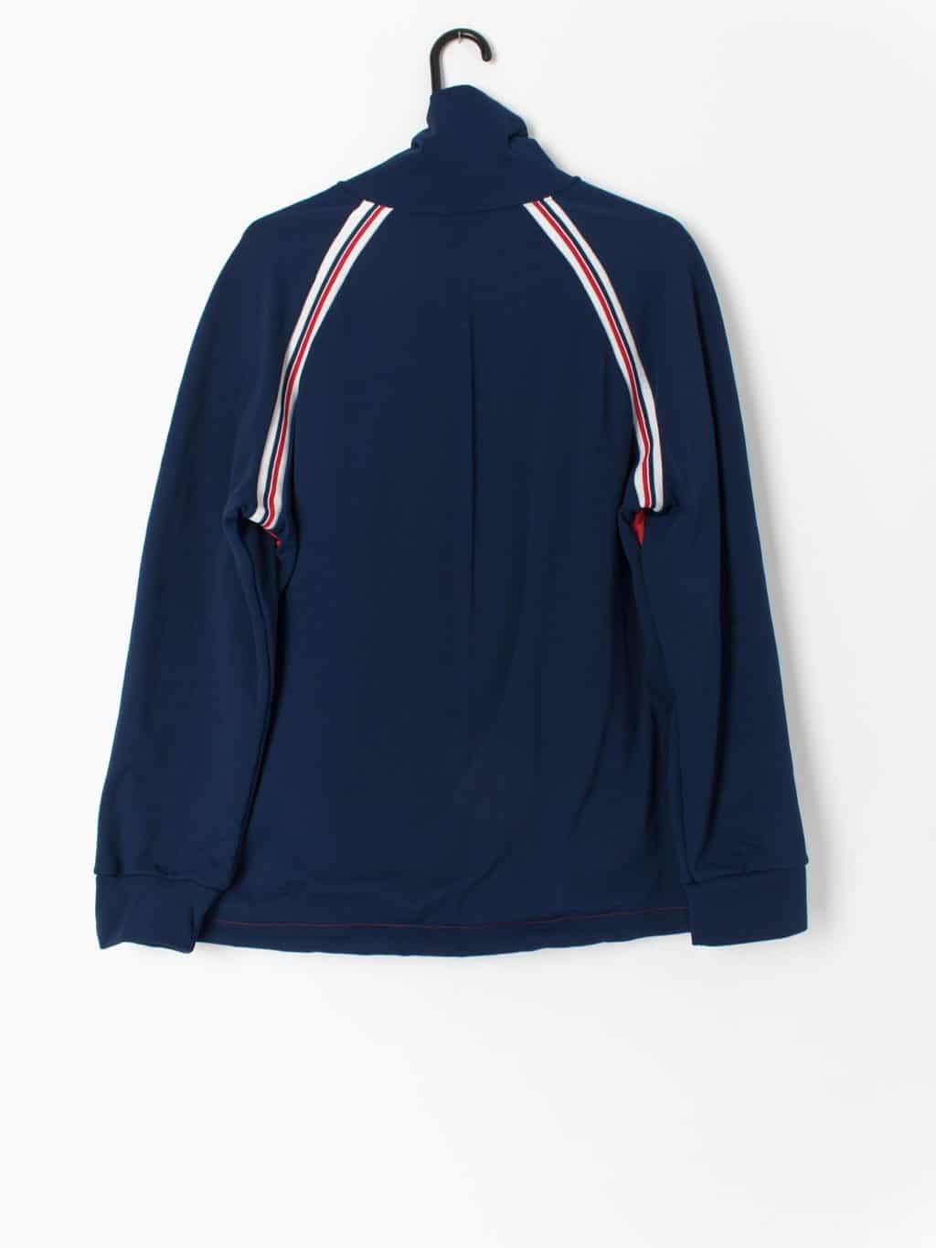 Vintage 70s Odlo Of Norway Sports Jacket In Red And Blue With Striped Lining Made In Norway Medium 4