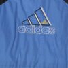 Vintage 90s Adidas Padded Sports Jacket Tri Colour With Spell Out Logo On The Back Large 5