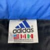 Vintage 90s Adidas Padded Sports Jacket Tri Colour With Spell Out Logo On The Back Large 7