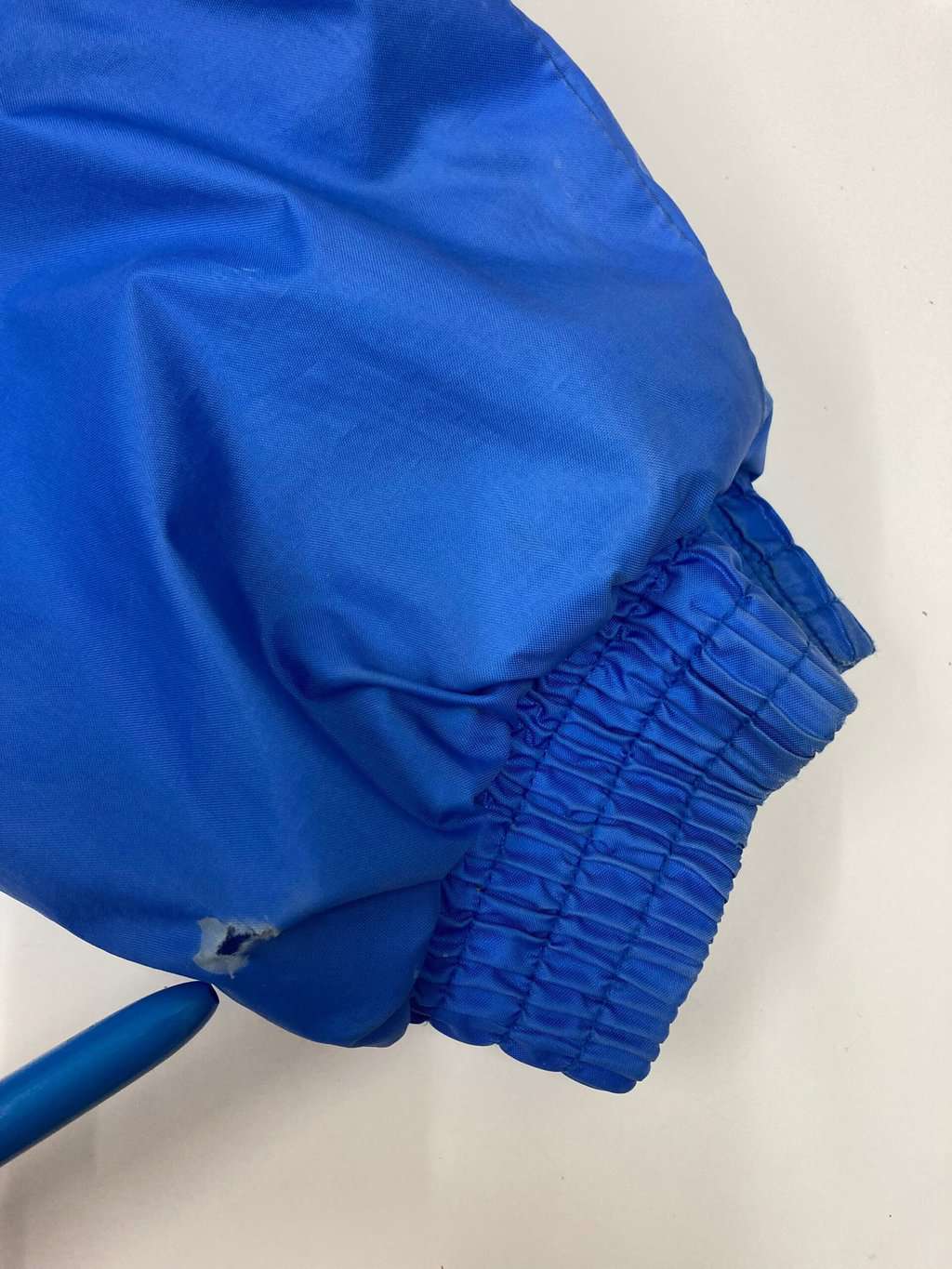 Vintage 90s Adidas Padded Sports Jacket Tri Colour With Spell Out Logo On The Back Large 8