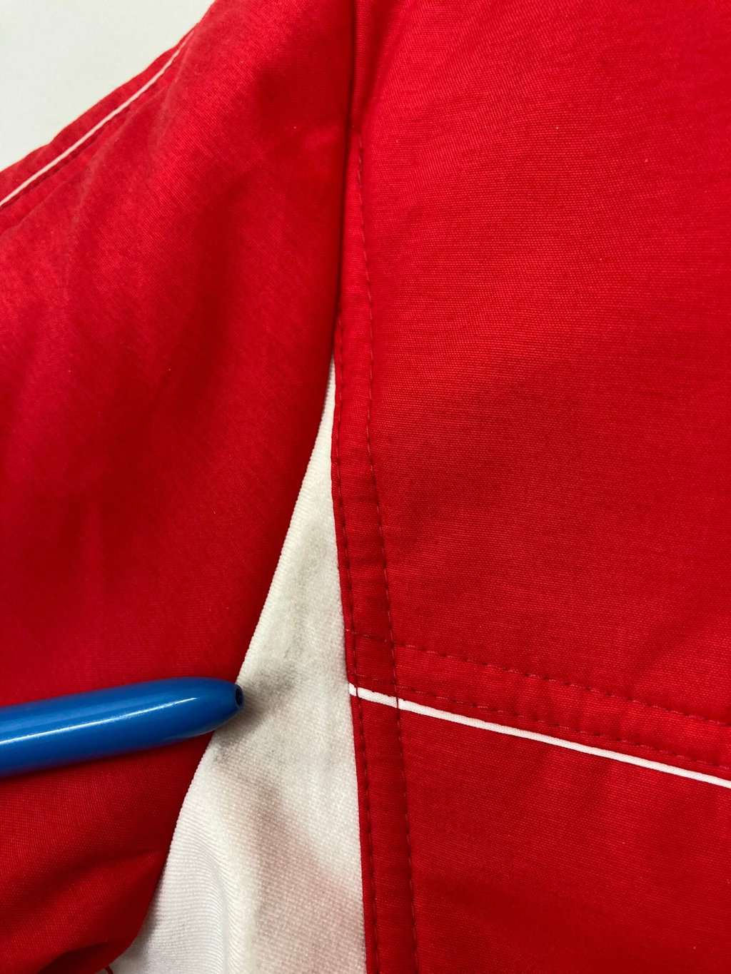 Womens Vintage 80s Klepper Ski Jacket Red And White Medium 7